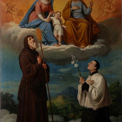 Sacra Famiglia con San Francesco di Paola e San Luigi Gonzaga
