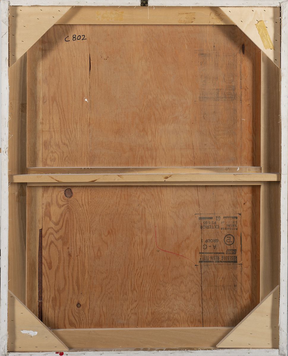 Fernandez Arman - Senza titolo (collage e tecnica mista su tela, 2002)