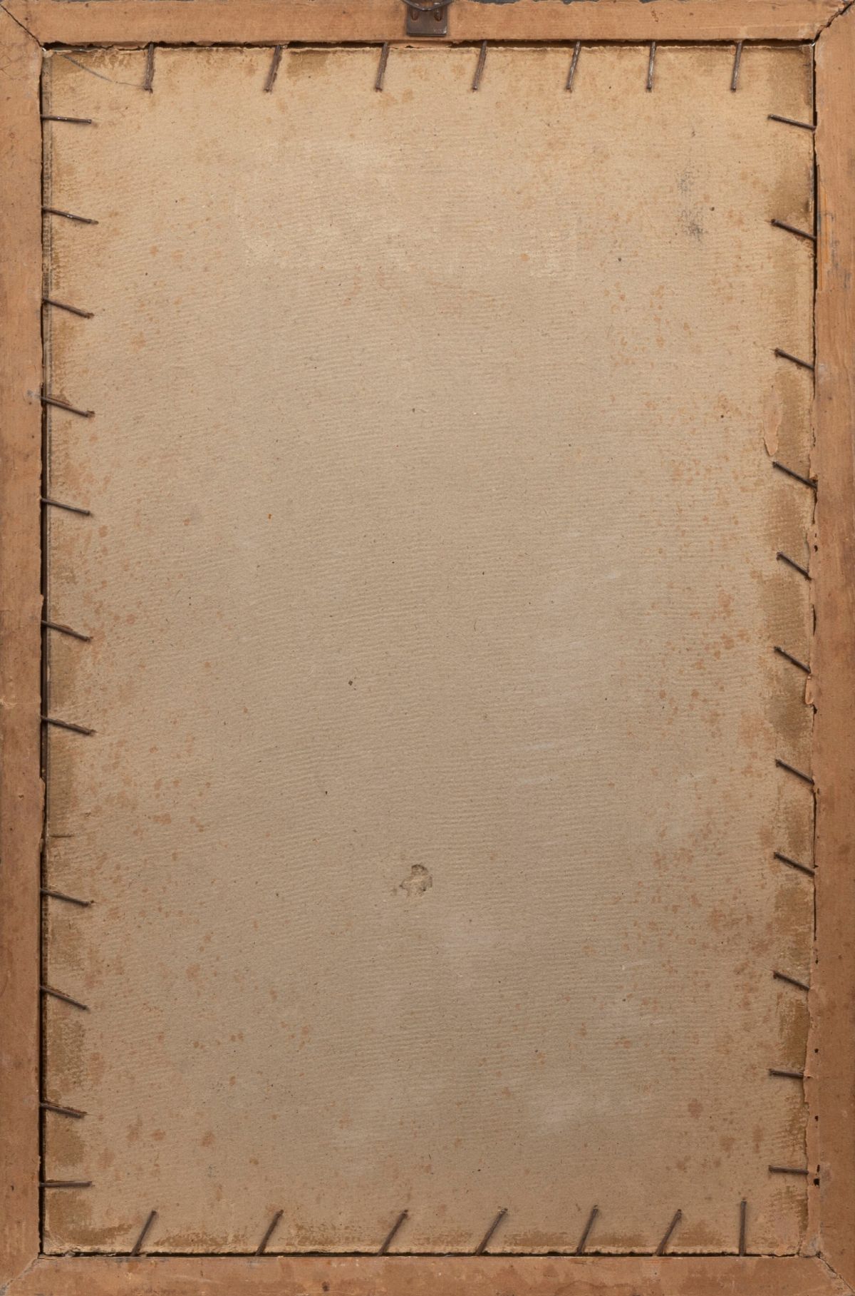 Mariano De Franceschi - Vecchia ciociara assopita, acquerello su cartoncino