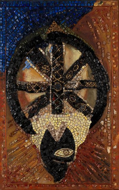 Mondo tondo sondo, mosaico, 80 x 50 cm, 1995/97