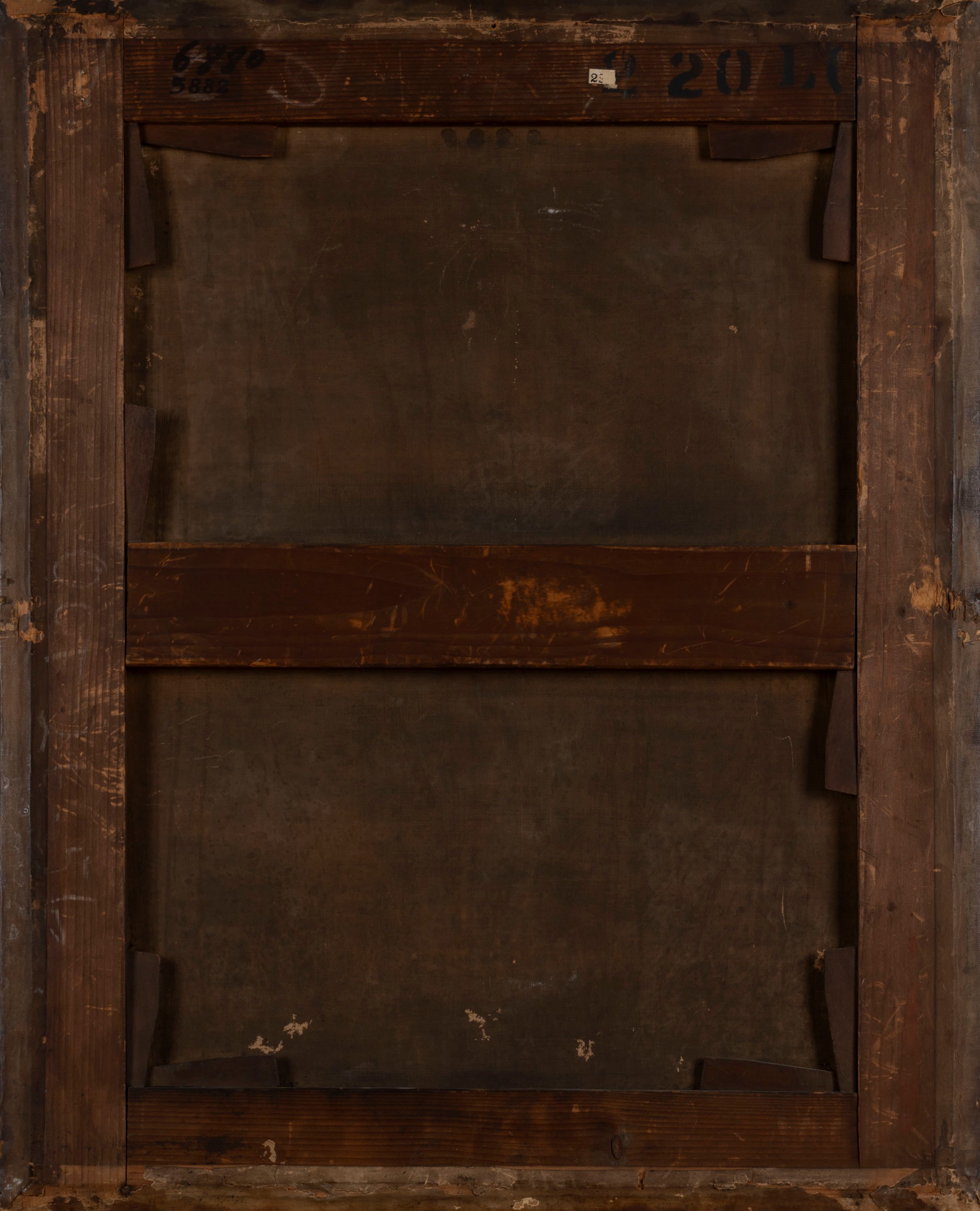 Scuola Veneta, Secolo XVIII - Anonimo, Giovane uomo a mezzo busto con cappello di pelliccia e mar...