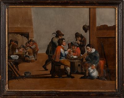Interno di Locanda con Giocatori