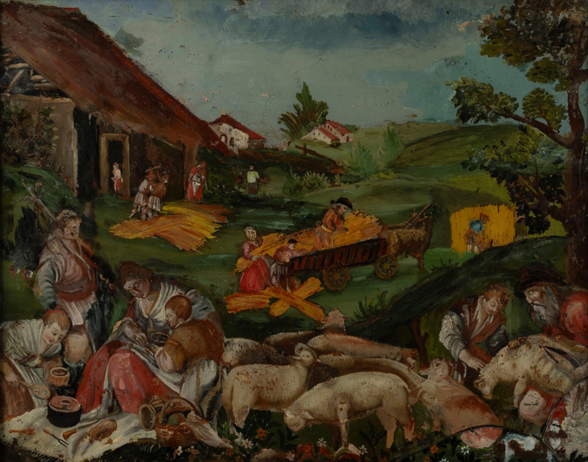 Seguace dei Bassano - Serie delle Quattro Stagioni: Primavera, Estate, Autunno e Inverno