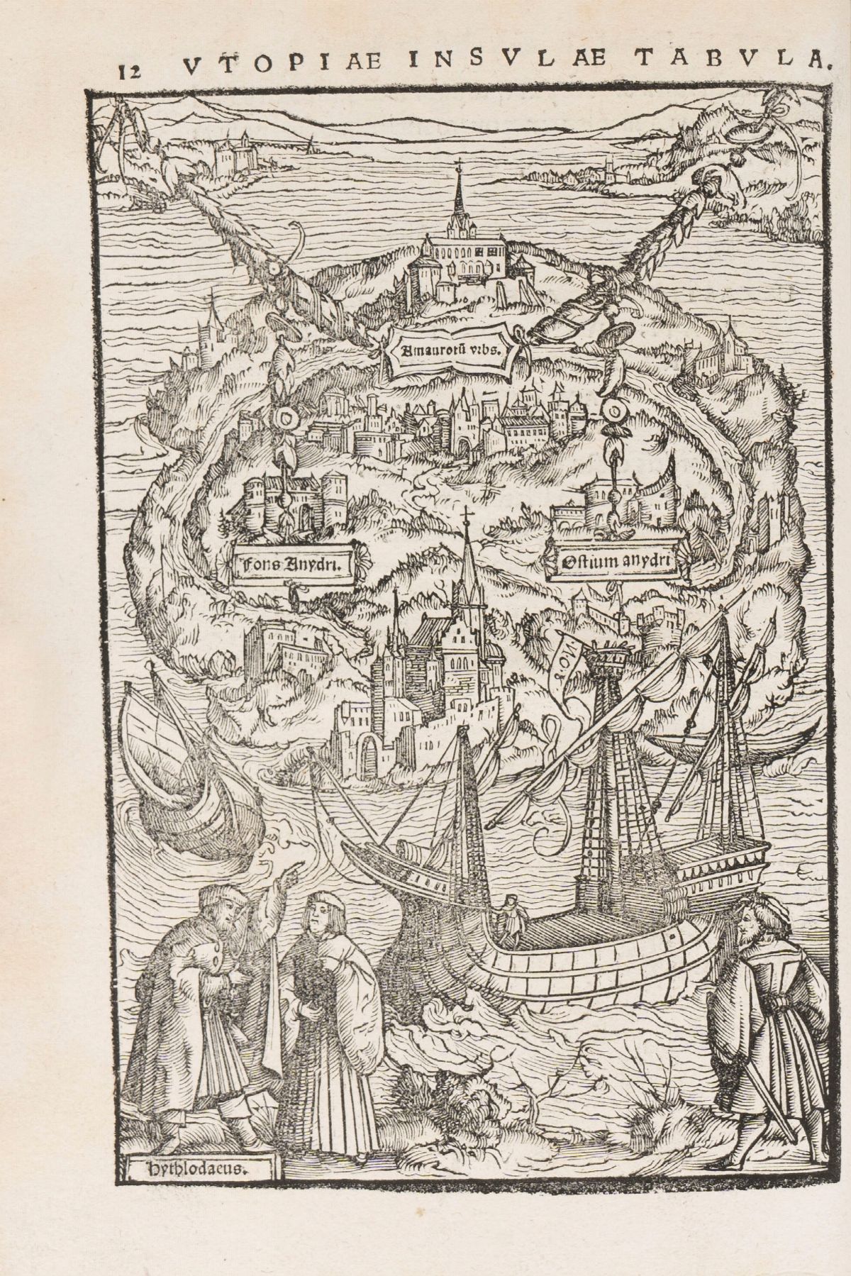 De Optimo Rei Publicae Statu Deque Nova Insula Utopia. [unito Con] More & Erasmus: Epigrammata