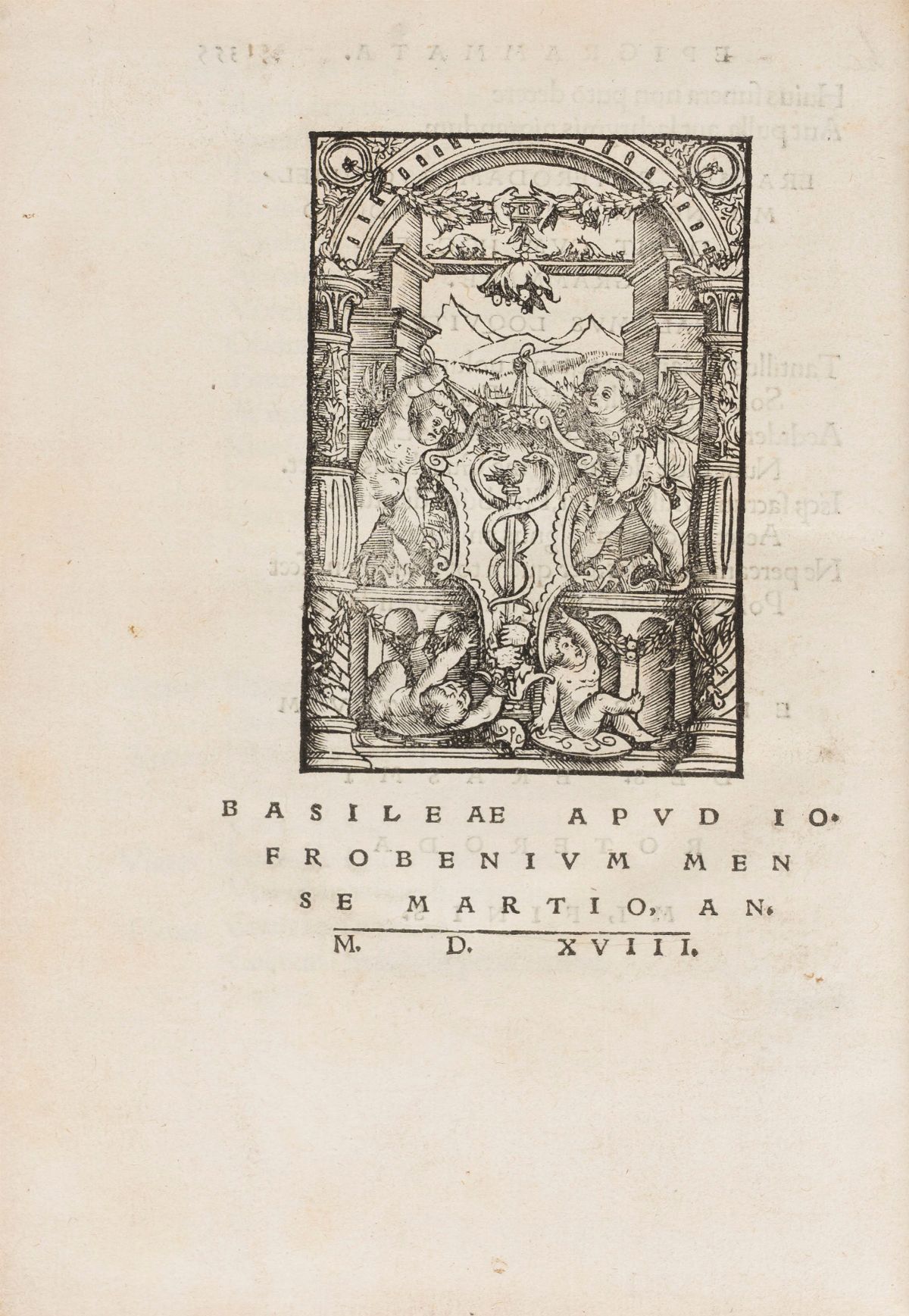 De Optimo Rei Publicae Statu Deque Nova Insula Utopia. [unito Con] More & Erasmus: Epigrammata