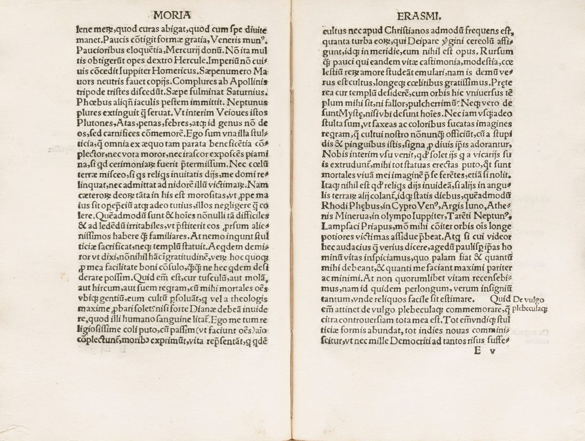 Erasmo da Rotterdam [erasmus, Desiderio] - Morum Encomiae [elogio della Follia]