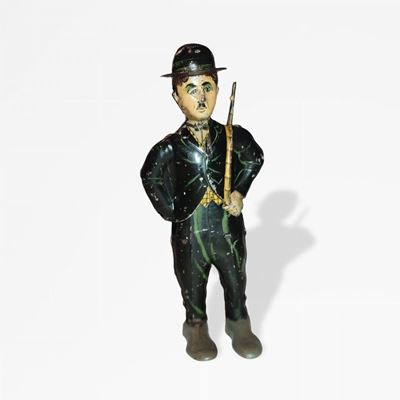 Giocattolo d'epoca 'Charlie Chaplin', latta litografata, 1930