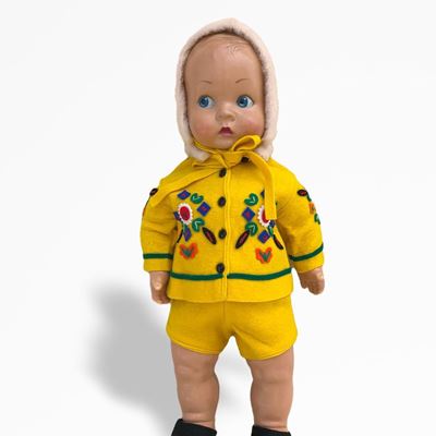 Giocattolo d'epoca, Pupo in plastica dura, anni '50