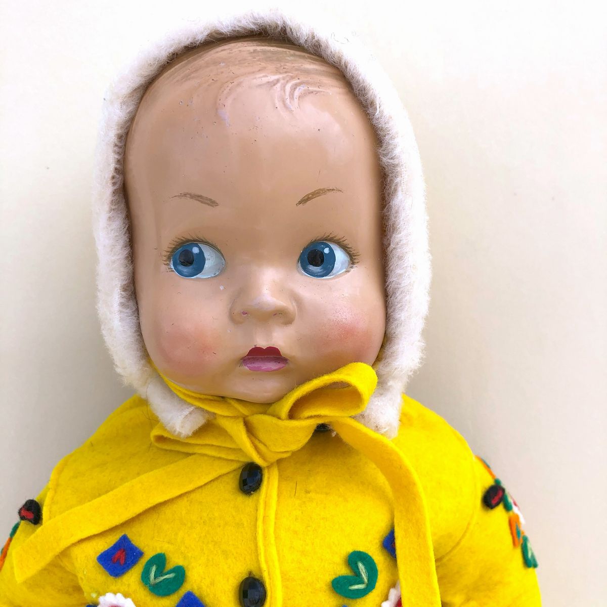 Lenci - Giocattolo d'epoca, Pupo in plastica dura, anni '50