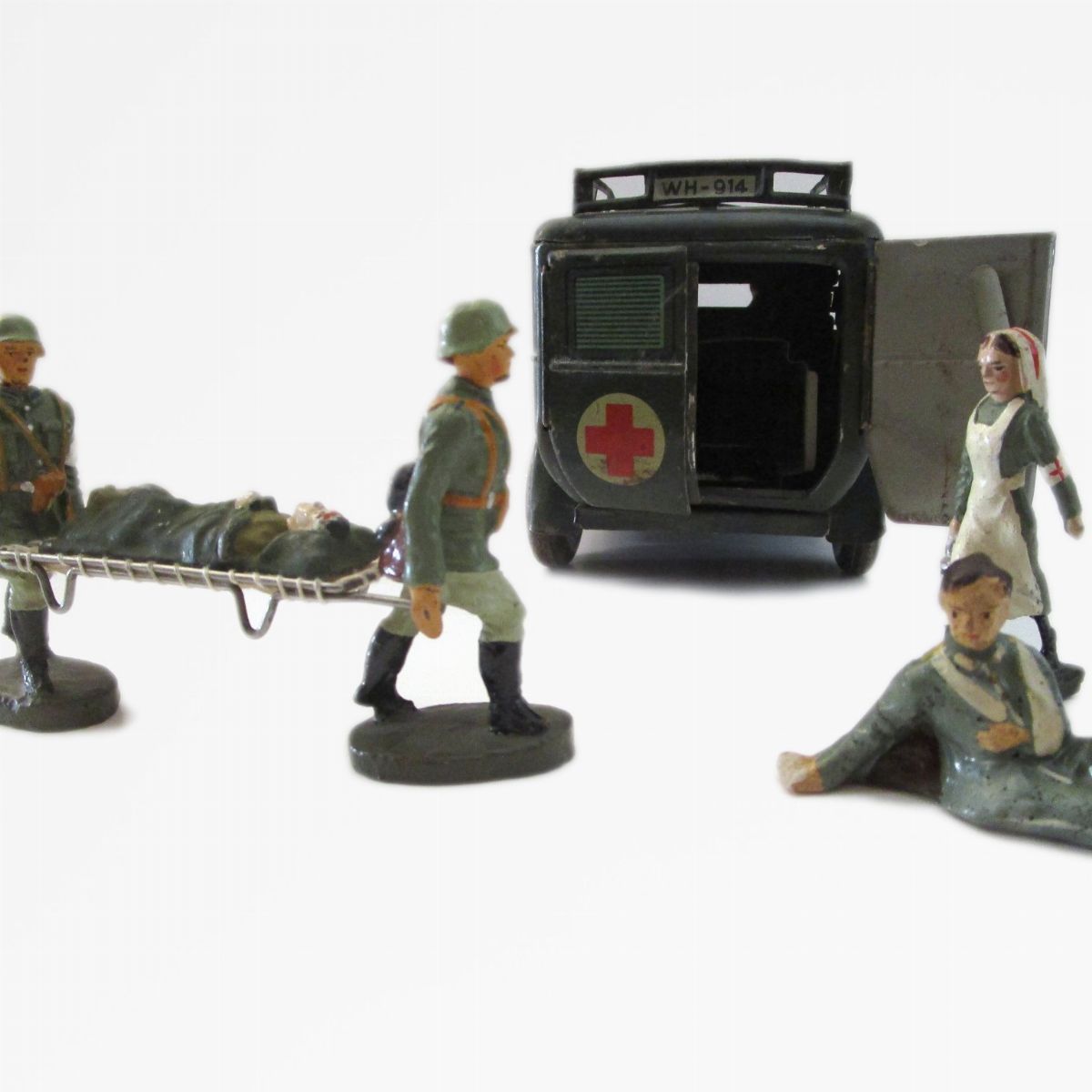 Tippco - Ambulanza Militare, modello funzionante a molla, Germania 1936-1942