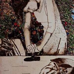 Isis (Woman Ironing) from the series "Pictures of Garbage"