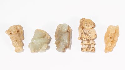 Cinque Sculturine in Giada