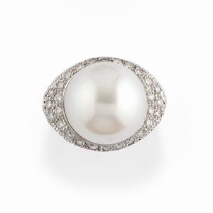  - Anello con perla