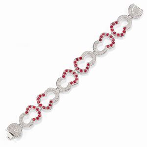  - Bracciale con rubini