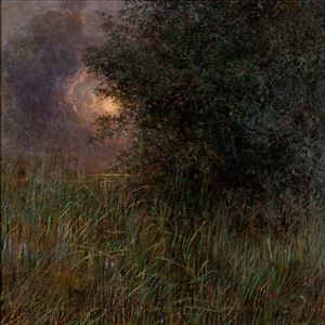 Fenicotteri tra i falaschi - Luna d'ottobre