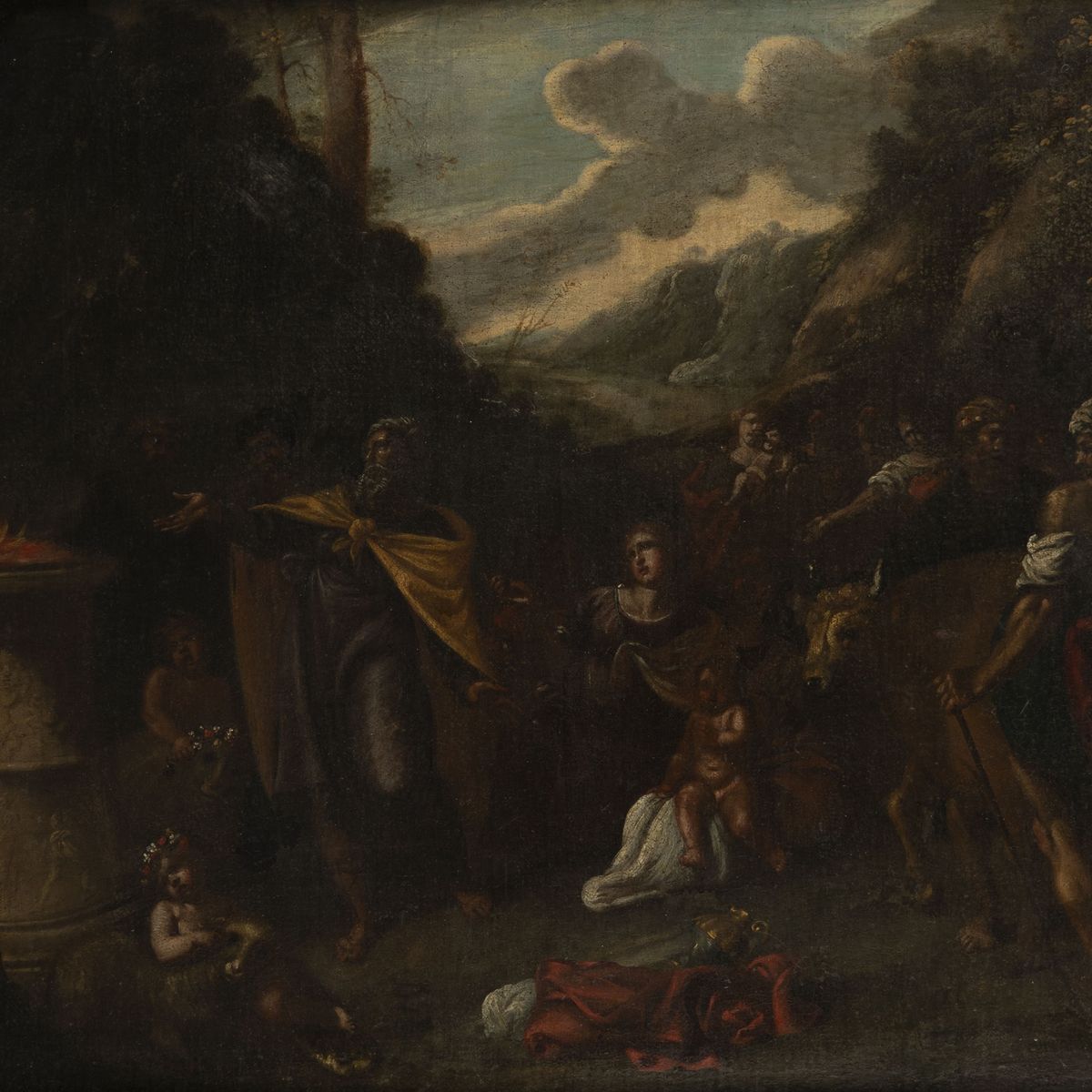 Scuola Italiana, Secolo XVII - Scena di Sacrificio