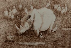 Lepri Stanislao - Rhino with child