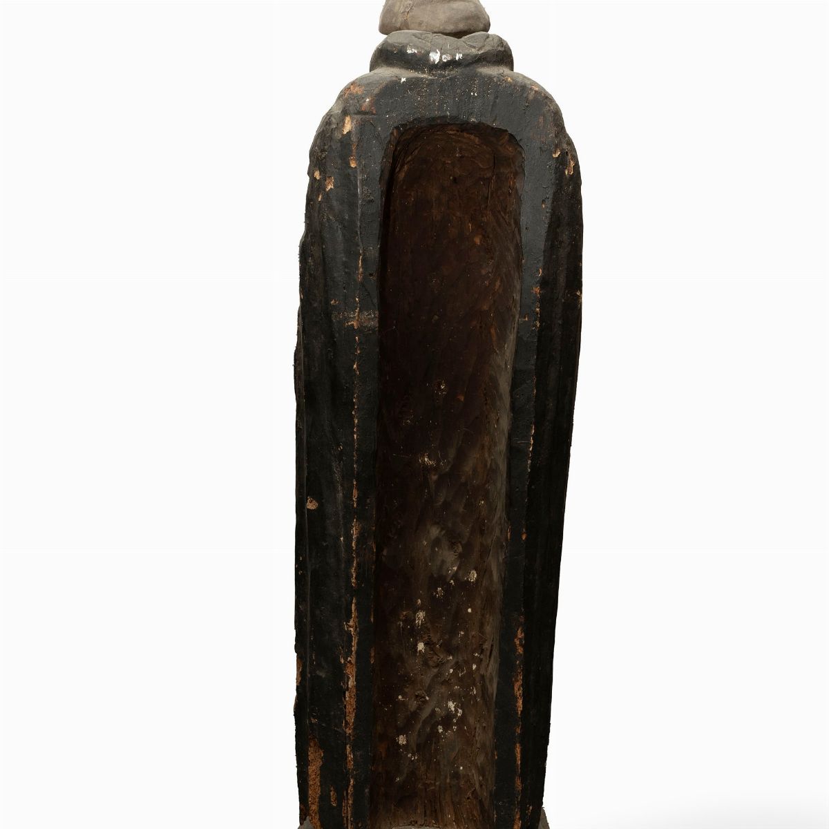 Scultura Raffigurante Santo in Legno Dipinto, Secoli XIV-XV