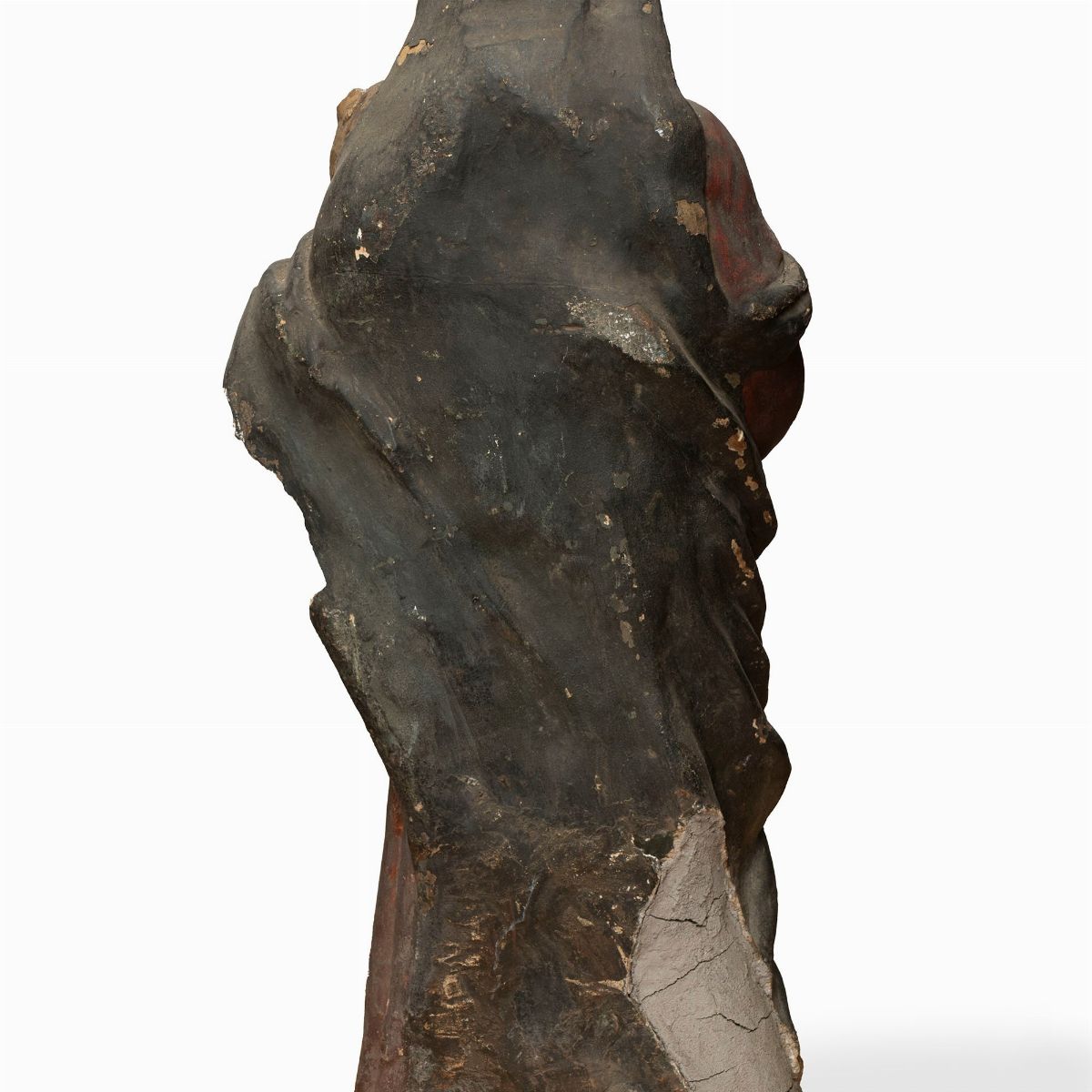 Scultura in Terracotta Policroma Raffigurante Madonna con Bambino, Secoli XV - XVI