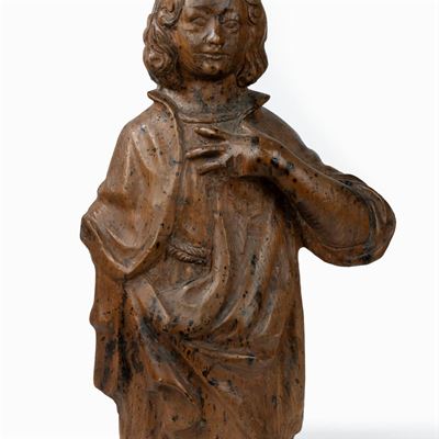 Scultura Lignea Raffigurante Santo