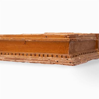 Antica Base in Legno Intagliato e Dorato