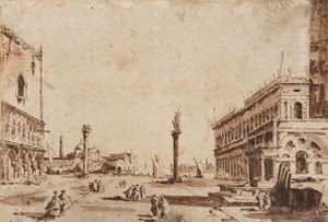 Venice, view of Piazza San Marco towards San Giorgio Maggiore