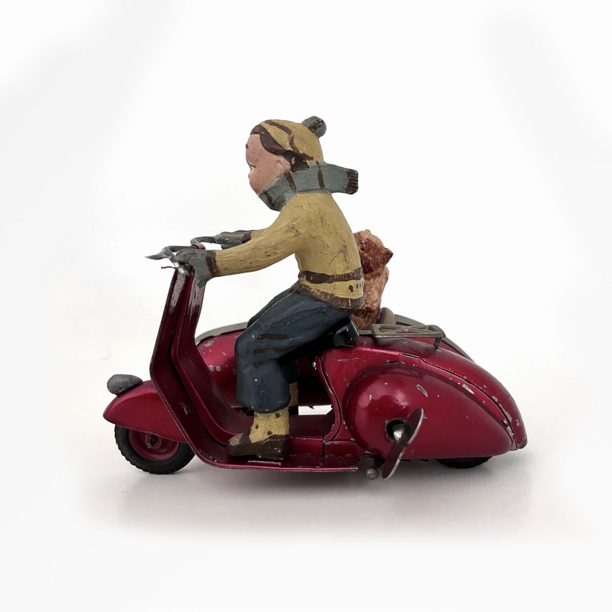 Ingap - Vespa con Sidecar, giocattolo in latta, 1948