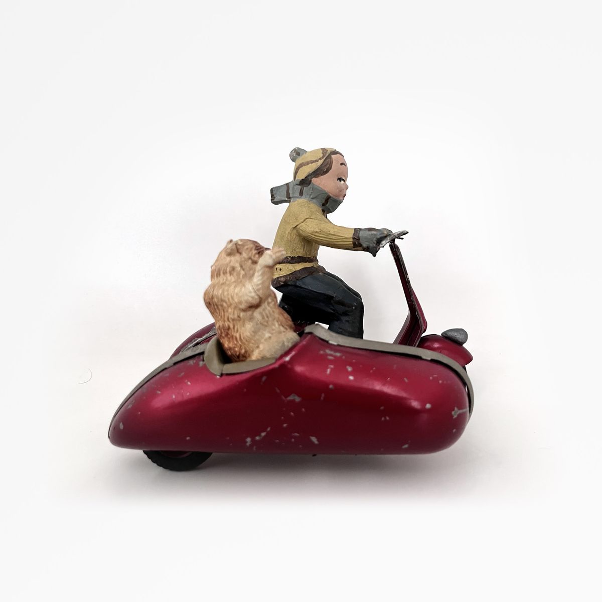Ingap - Vespa con Sidecar, giocattolo in latta, 1948