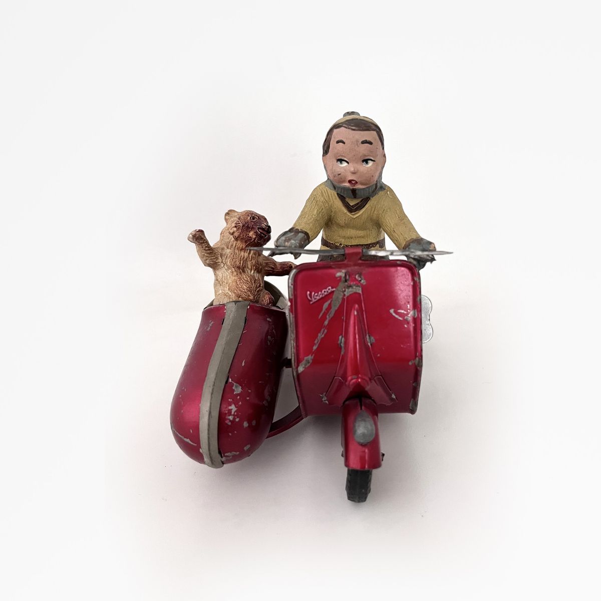 Ingap - Vespa con Sidecar, giocattolo in latta, 1948