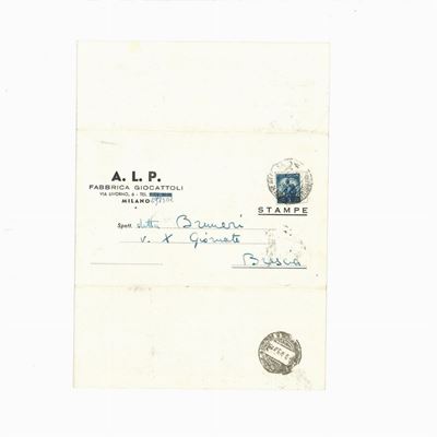 Catalogo della A.L.P. - Fabbrica Giocattoli, Edizione Italiana