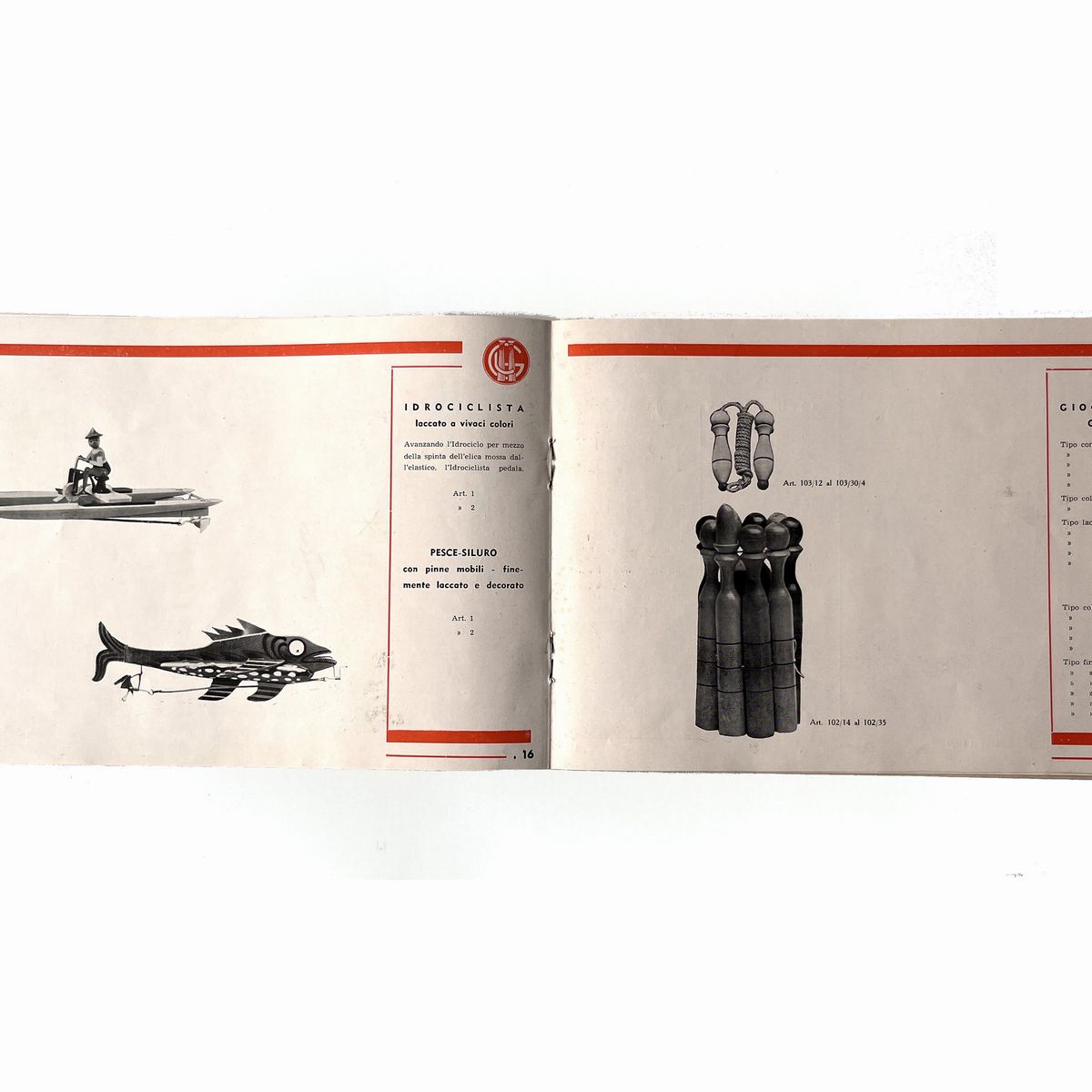 L. Giacometti, Catalogo di Giocattoli di Legno