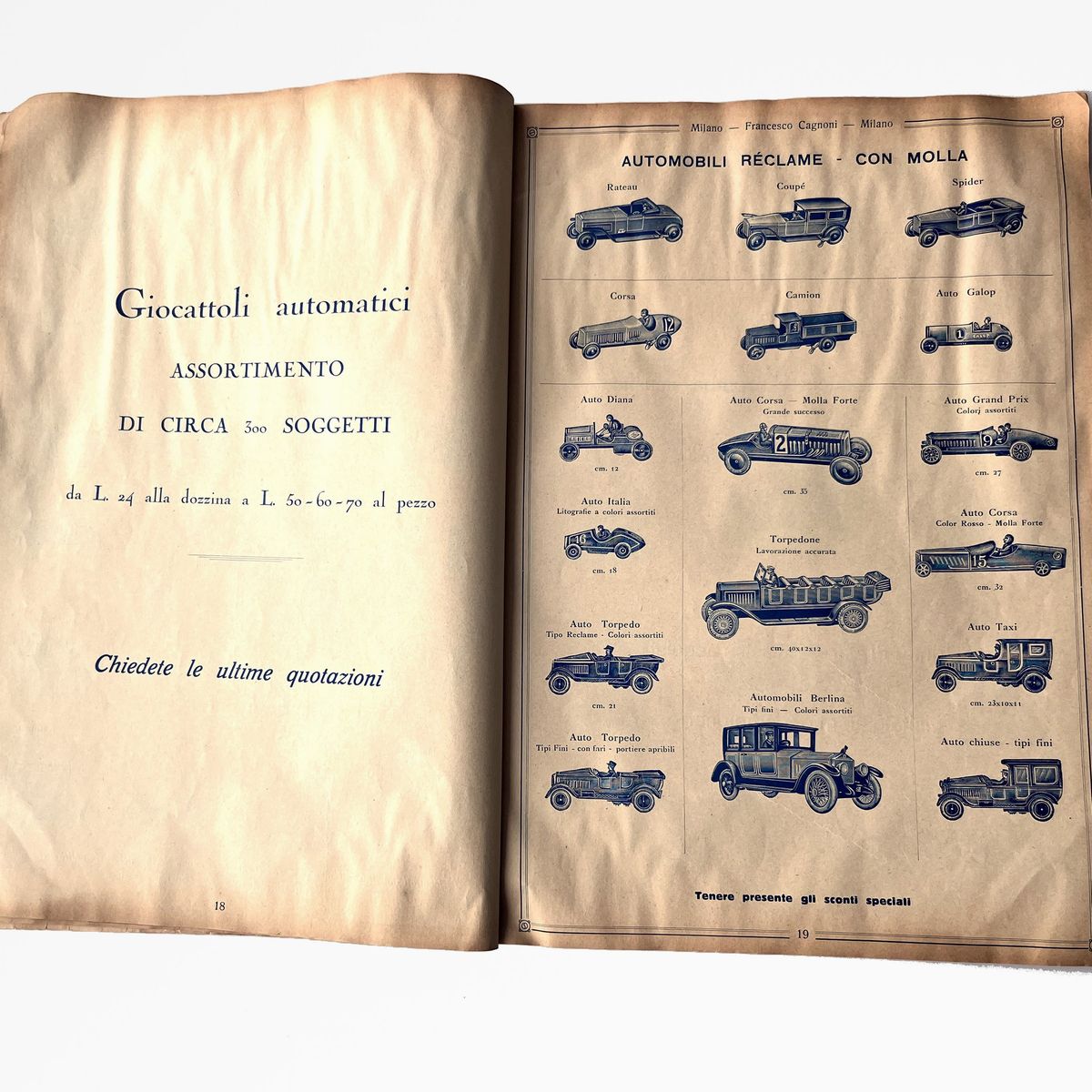 Francesco Cagnoni, Catalogo generale