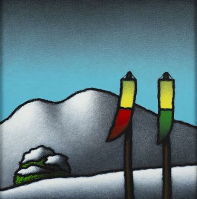 Senza titolo - olio su tela, 2001, cm 35,5x35,5