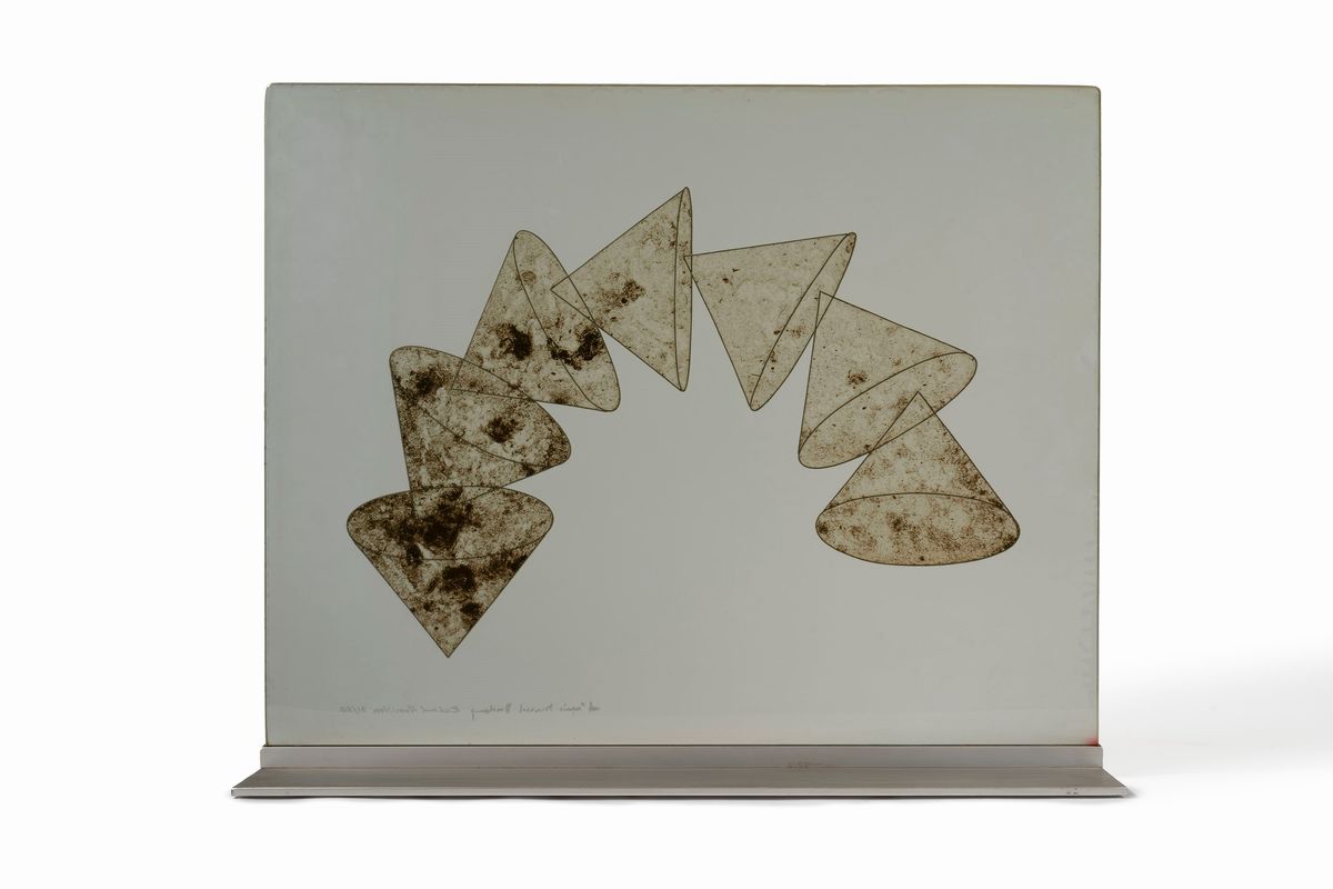 Marcel Duchamp, Richard Hamilton - Sieves, serigrafia a colori e polveri tra due vetri