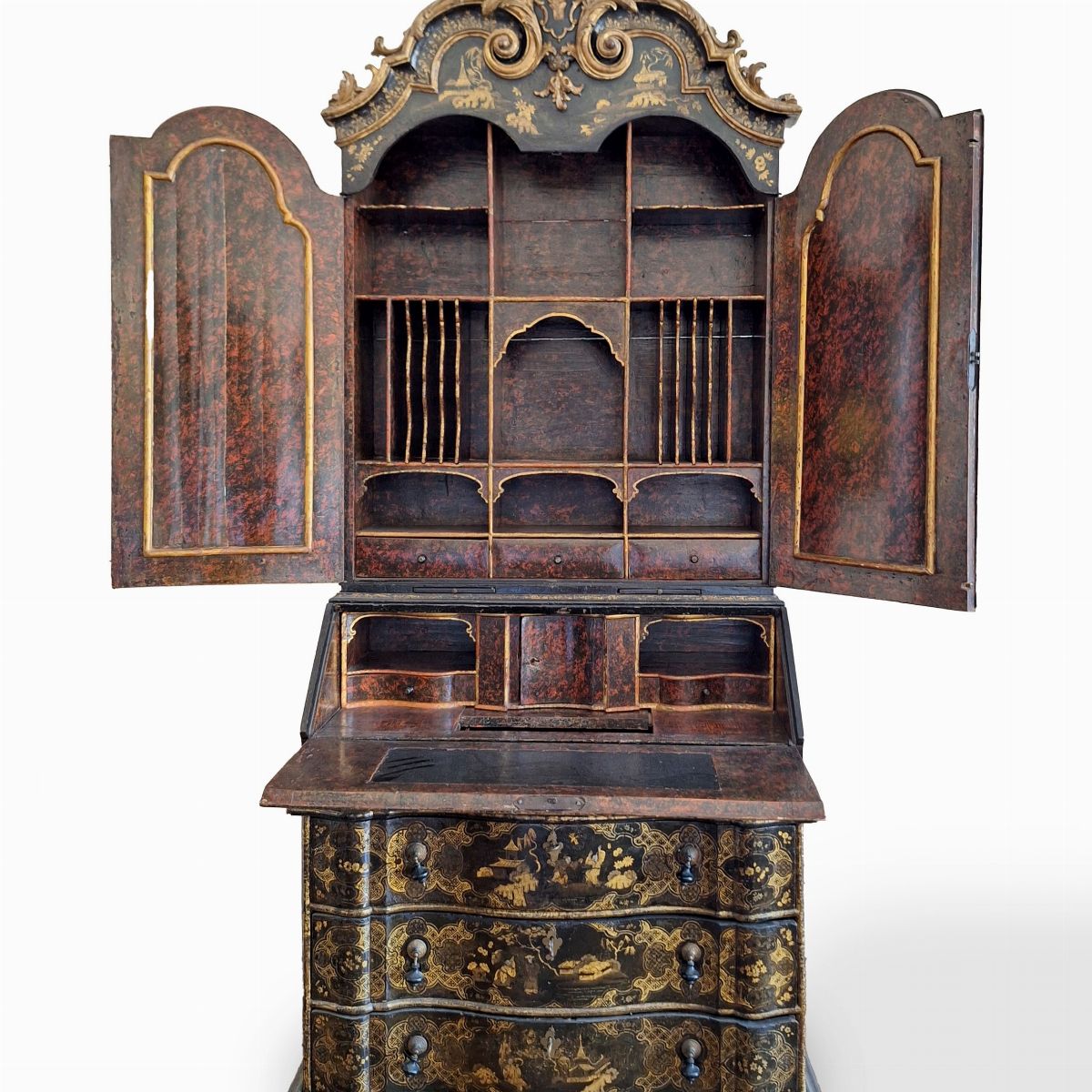 Trumeau a Due Corpi a Chinoiserie, Probabilmente Venezia, Secolo XVIII
