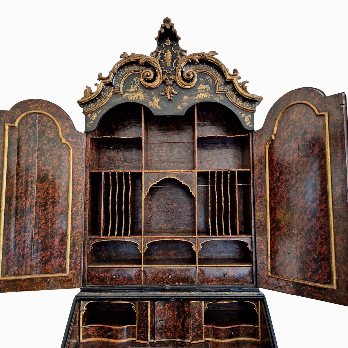 Trumeau a Due Corpi a Chinoiserie, Probabilmente Venezia, Secolo XVIII