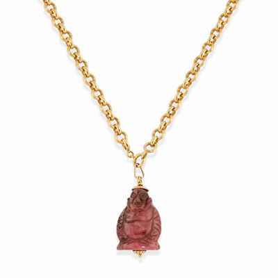 Collana con pendente raffigurante Buddha in oro giallo 18k