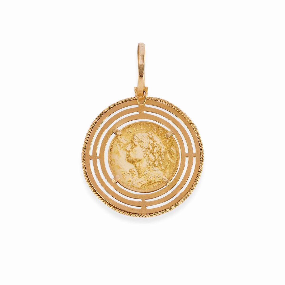 Lotto di monete e medaglie in oro giallo 18k, peso 60 g