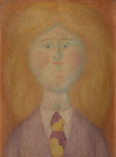Il Capellone, olio su masonite, 1969