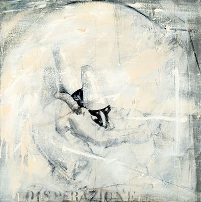 Disperazione, olio su tela, cm 80x80, 1988-89