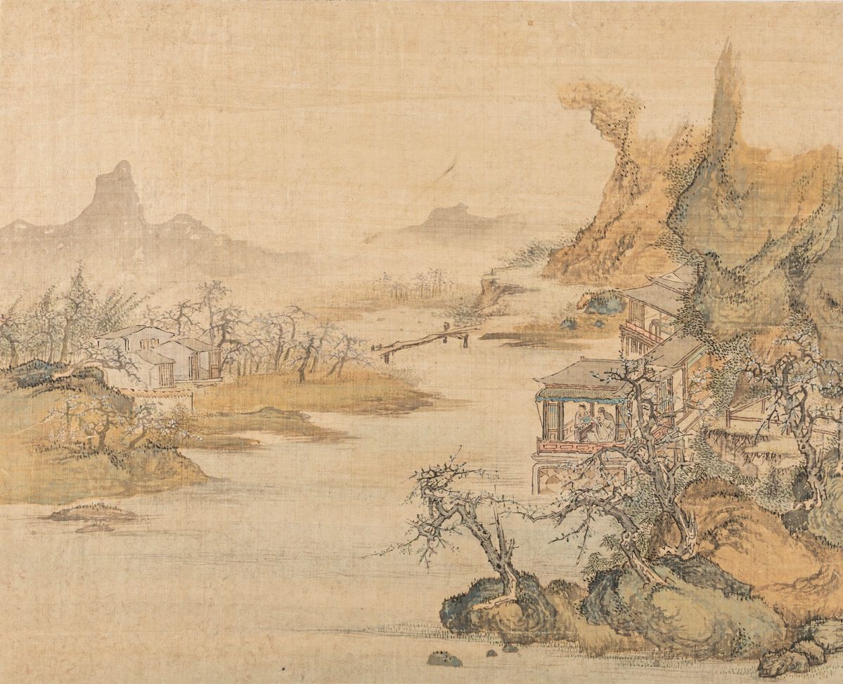 Cina, Dinastia Qing, Cinque dipinti su carta
