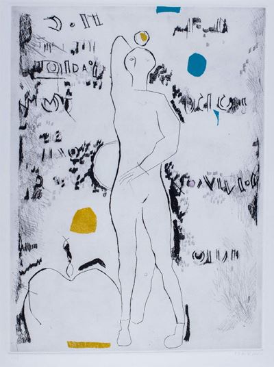 Luci di danza, acquaforte acquatinta e puntasecca, 1973