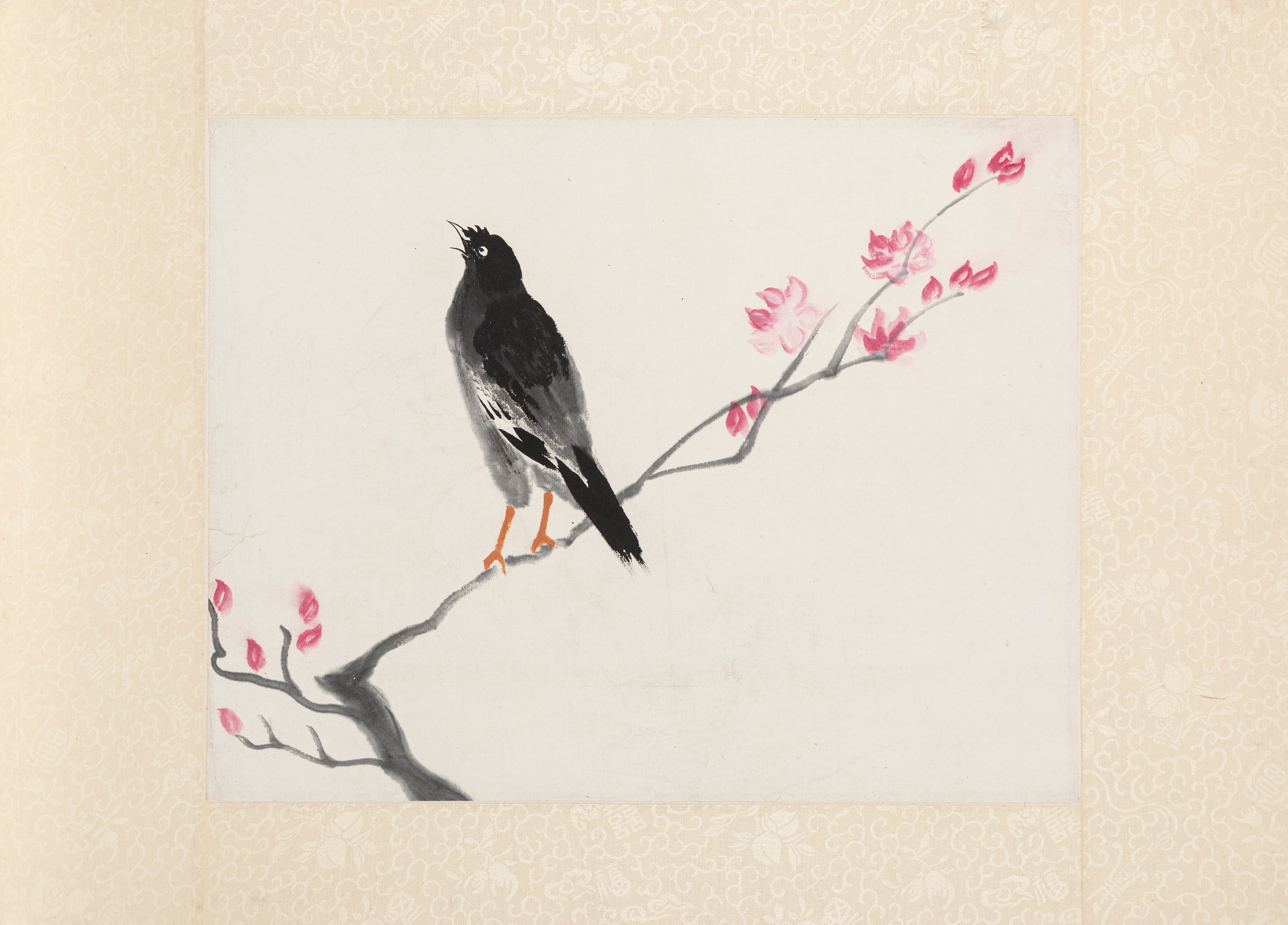 Sei dipinti raffiguranti volatili e motivi naturalistici