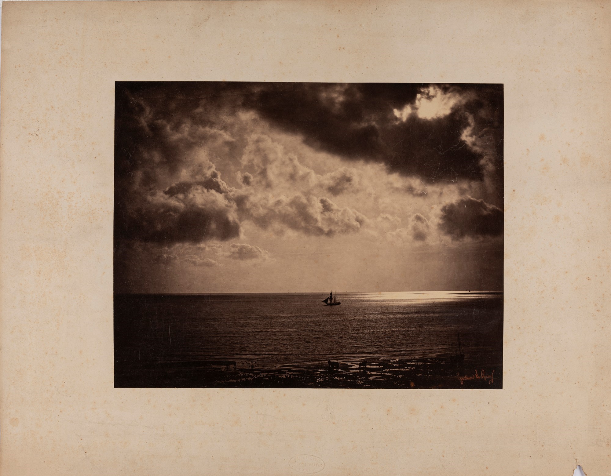 Gustave le Gray - Brick au clair de lune, stampa all'albumina su cartoncino, 1856