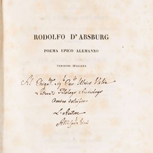Ladislao. Rodolfo d'Ausburg. Poema epico alemanno.