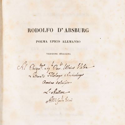 Ladislao. Rodolfo d'Ausburg. Poema epico alemanno