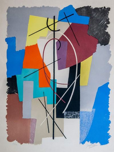 Poesie algebrique, litografia a colori, 1962/63