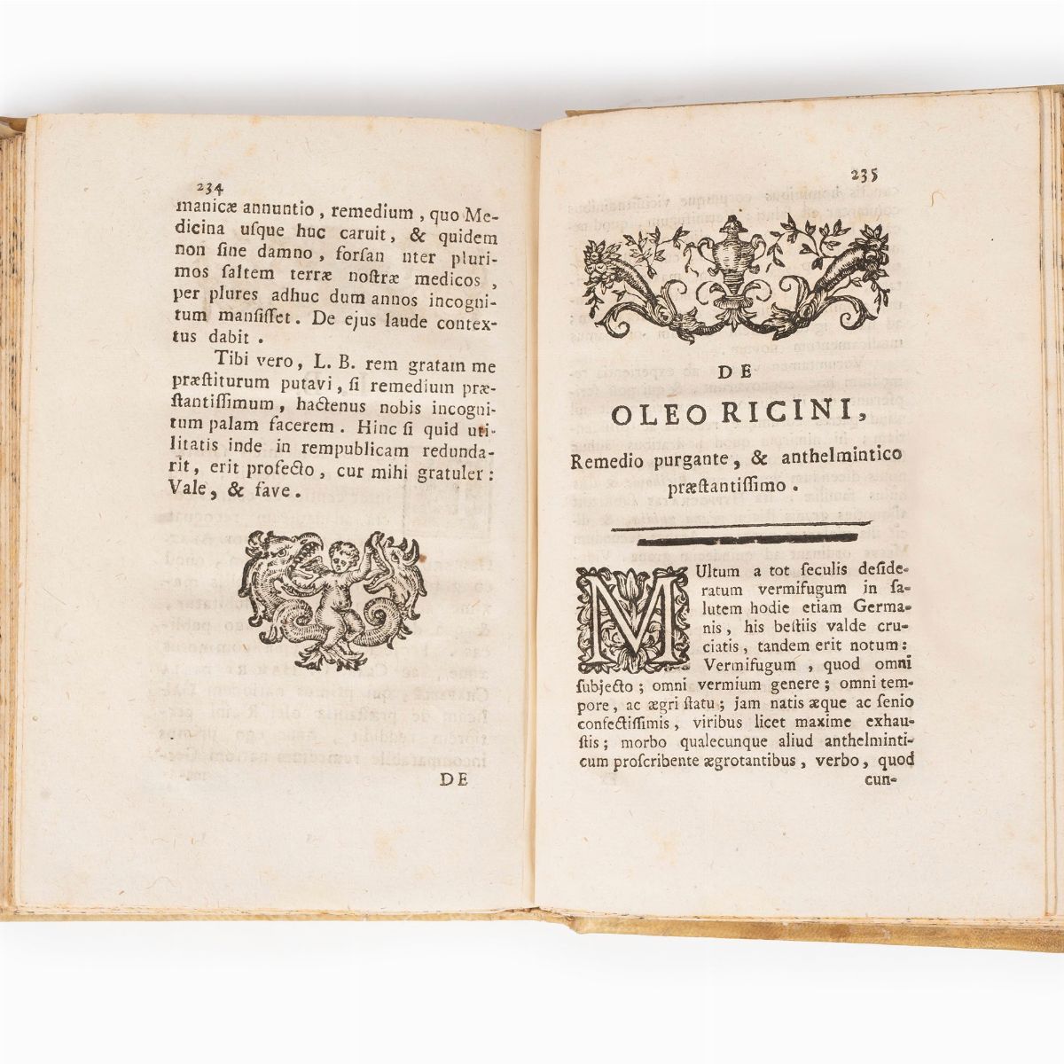 Giorgio Bonelli - Memoria intorno all'olio di ricino volgare, 1782