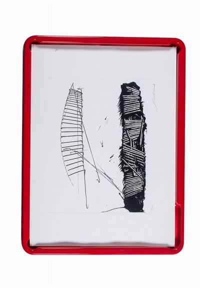Immagini catturate - Cartella con 5 serigrafie e 6 poesie di Cesare Vivaldi, 1970