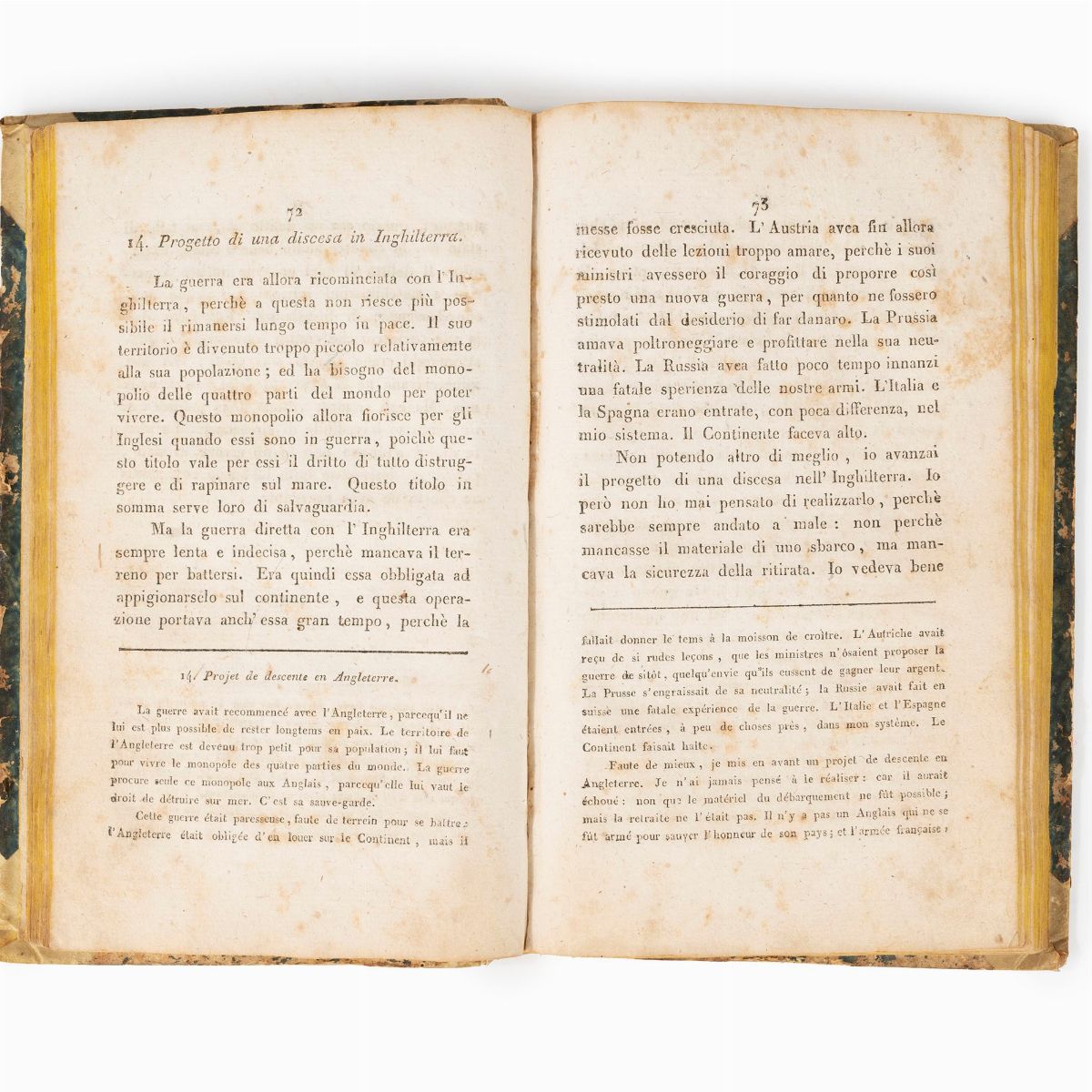 Vita di Napoleone scritta da lui medesimo, Manoscritto congiunto da Sant'Elena, Londra 1817